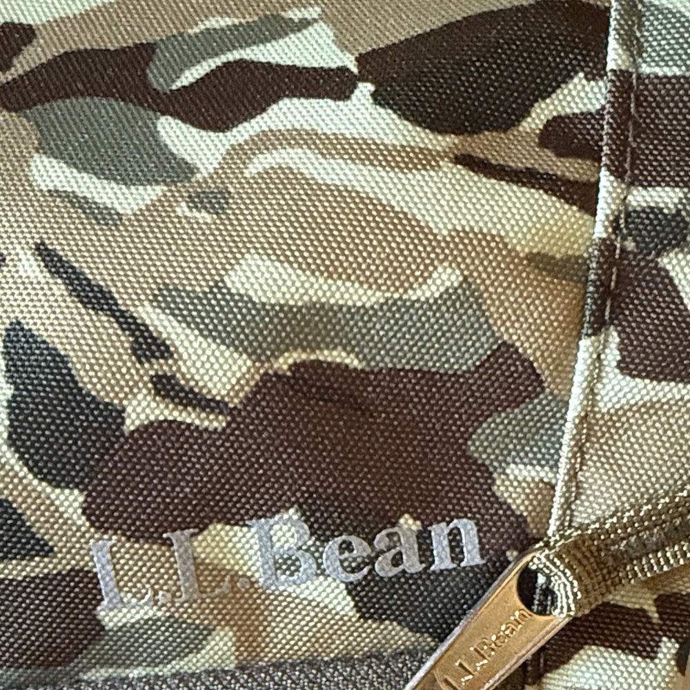 Ll Bean Camo Drawstring Backpack With Front Pocket - image 2